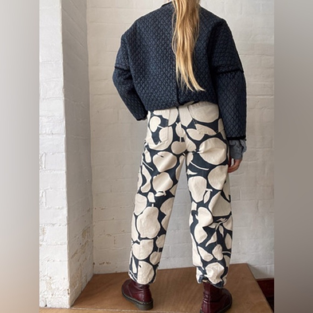Gorman Black and Cream FRUIT Patterned Jeans 🍏🍑